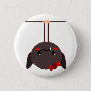 Badge Rond 5 Cm batte sur un vampire de fil