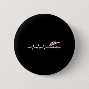 Badge Rond 5 Cm Battement de coeur du Titanic Minimaliste Vintage