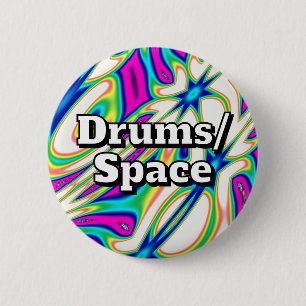 Badge Rond 5 Cm Batterie/Espace (vous pouvez changer les mots)