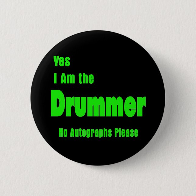 Badge Rond 5 Cm Batteur (Devant)