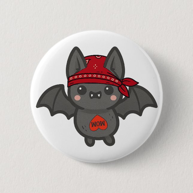 Badge Rond 5 Cm Batteur jusqu'à l'os Bouton (Devant)
