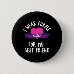 Badge Rond 5 Cm Battre Alzheimers Porte Le Violet Pour Mon Meilleu