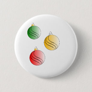 Badge Rond 5 Cm Baubales de Noël