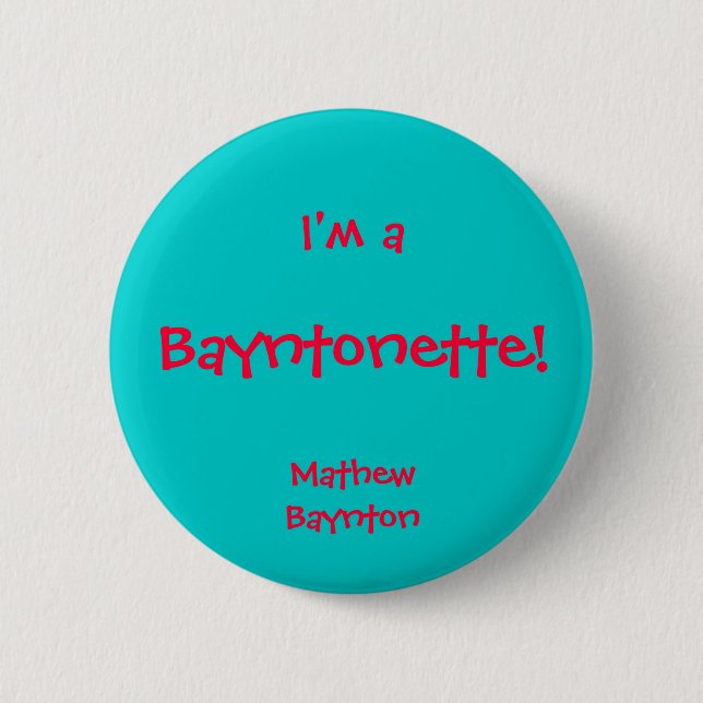 Badge Rond 5 Cm Bayntonette (Devant)