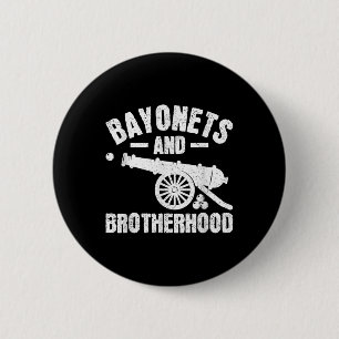 Badge Rond 5 Cm Bayonets Et Fraternité - Reprise De La Guerre Civi