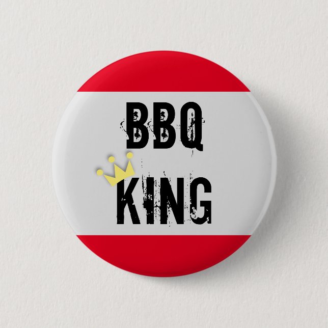 Badge Rond 5 Cm BBQ King (Devant)