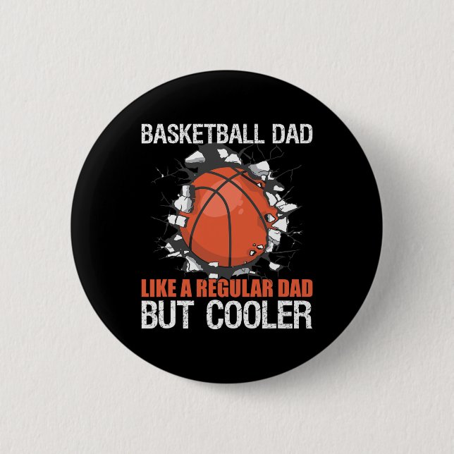 Badge Rond 5 Cm Bbyll Player Bysketbyll Papa (Devant)