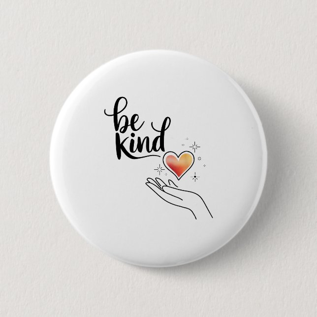 Badge Rond 5 Cm Be Kind Insrational Quote Sitive Motivational  (Devant)