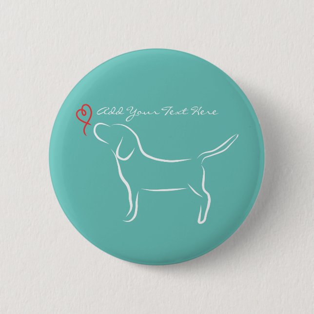 Badge Rond 5 Cm Beagle (Devant)