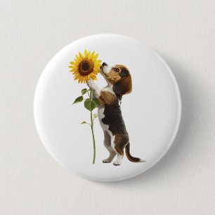 Badge Rond 5 Cm Beagle