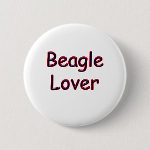 Badge Rond 5 Cm Beagle Lover
