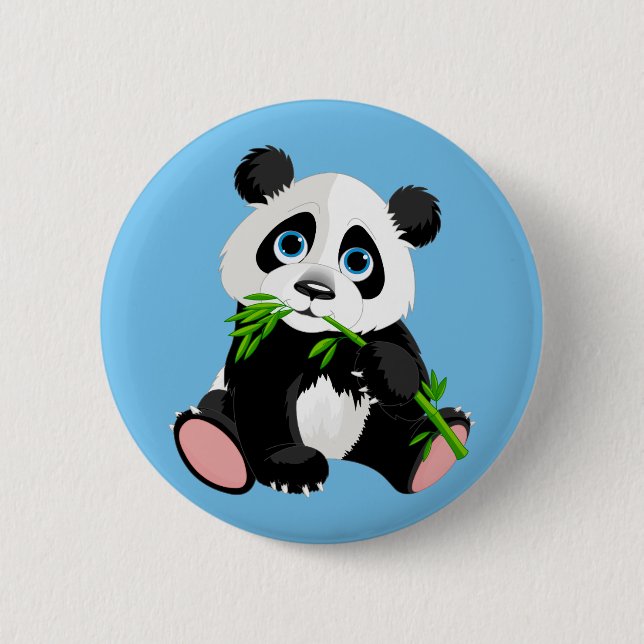 Badge Rond 5 Cm Bear de Panda de caricature mignonne (Devant)
