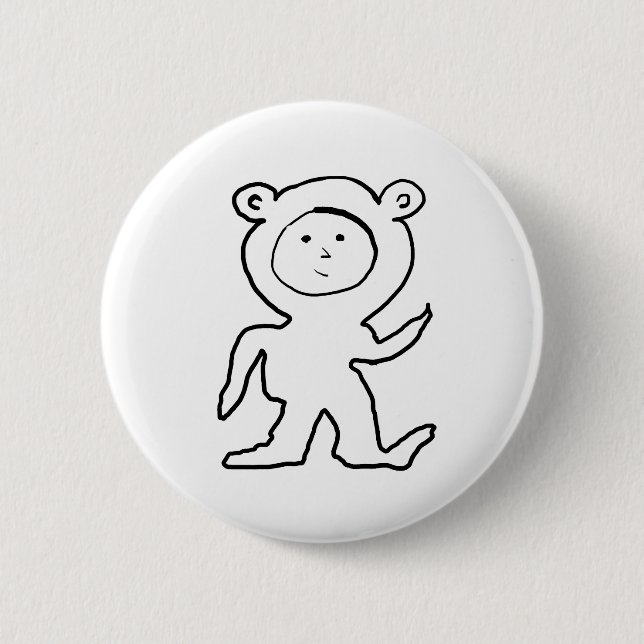 Badge Rond 5 Cm Bear Jammies Kid (Devant)