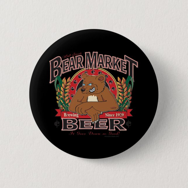 Badge Rond 5 Cm Bear-Market-Beer (Devant)