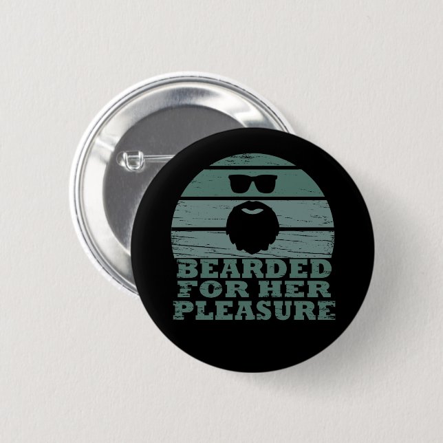Badge Rond 5 Cm Bearded for Her Pleasure (Devant & derrière)