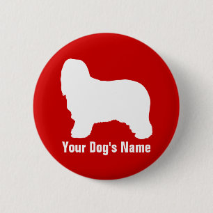 Badge Rond 5 Cm Beared Collie ビ ア ♥ ・ ド リ de se désister