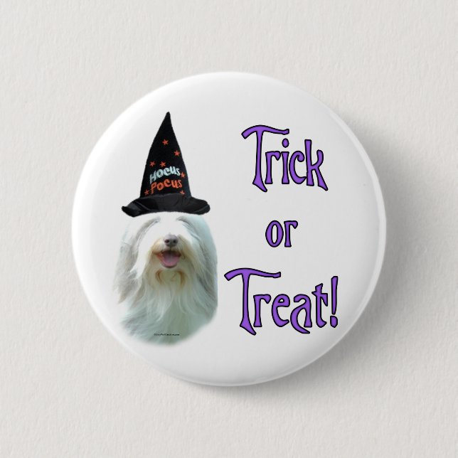 Badge Rond 5 Cm Beared Collie Trick (Devant)