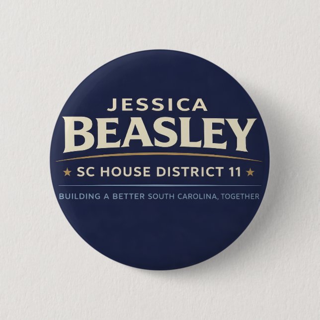 Badge Rond 5 Cm Beasley pour SC House 11 (Devant)