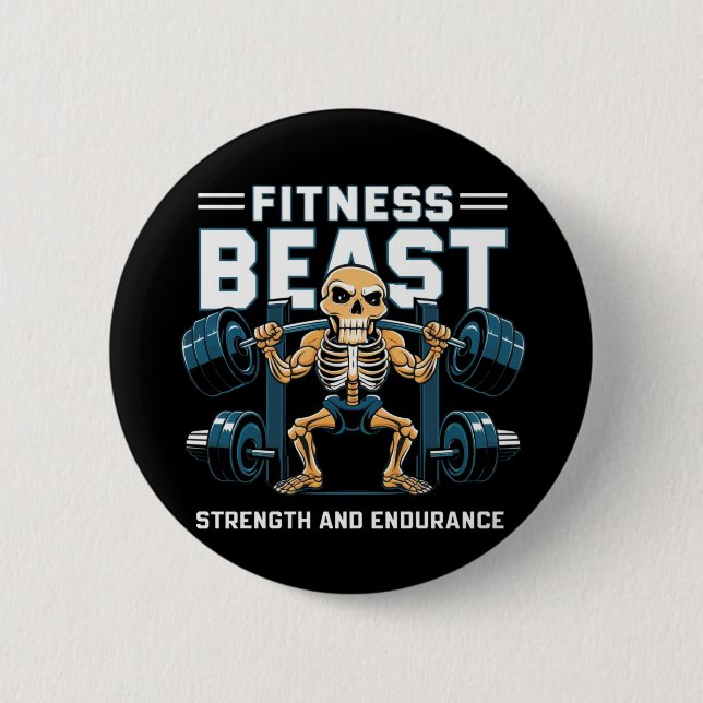 Badge Rond 5 Cm Beast Fitness (Devant)