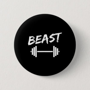 Badge Rond 5 Cm Beast Père Fils Fitness Bodybuilding Correspondanc