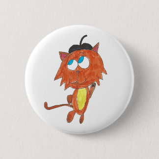 Badge Rond 5 Cm Beatnik Kitten