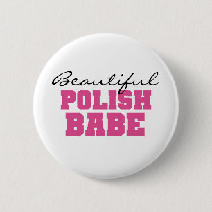 Badge Rond 5 Cm Beau bébé polonais
