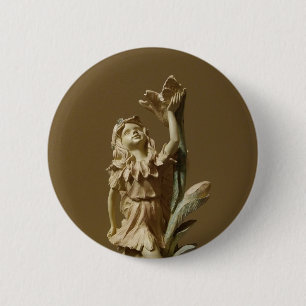 Badge Rond 5 Cm Beau Bouton Angel