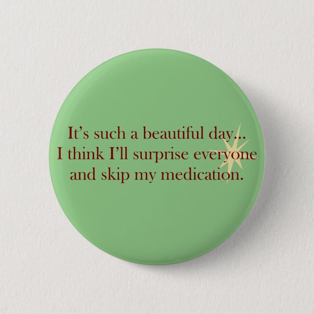 Badge Rond 5 Cm Beau Bouton Daze (Devant)
