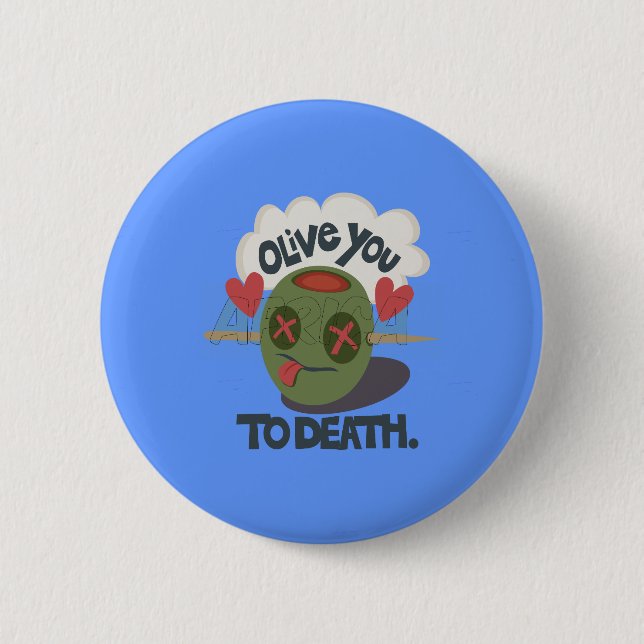 Badge Rond 5 Cm Beau Cool J'aime Afrique Art (Devant)