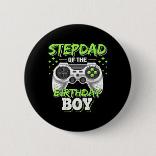 Badge Rond 5 Cm Beau-père du garçon d'anniversaire correspondant j