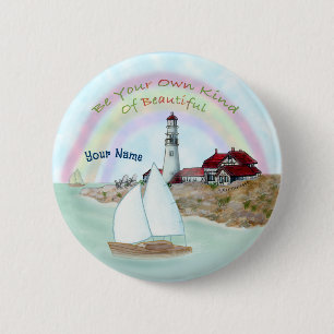 Badge Rond 5 Cm Beau phare