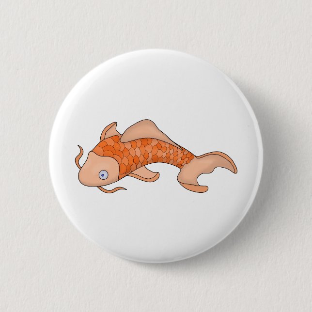 Badge Rond 5 Cm Beau poisson (Devant)