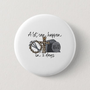 Badge Rond 5 Cm Beaucoup Peuvent Se Passer En 3 Jours Joyeux Pâque