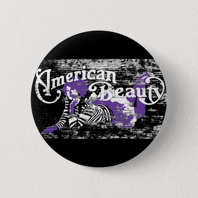 Badge Rond 5 Cm beauté américaine (Devant)