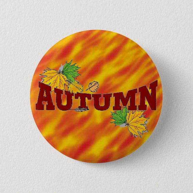 Badge Rond 5 Cm Beauté d'automne - (Devant)