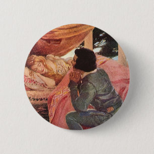 Badge Rond 5 Cm Beauté vintage du sommeil par Jessie Willcox Smith