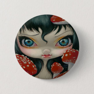 Badge Rond 5 Cm "Beautés toxiques VI : Bouton d'agaric de mouche"