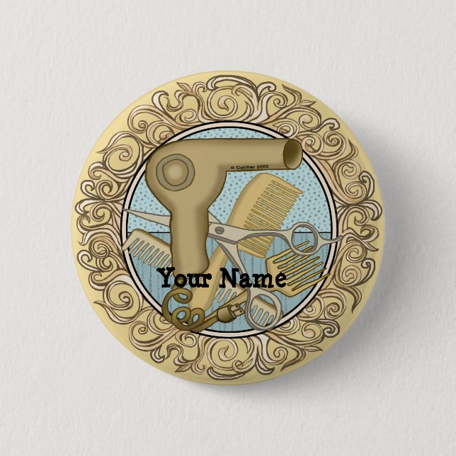 Badge Rond 5 Cm Beautician de luxe (Devant)