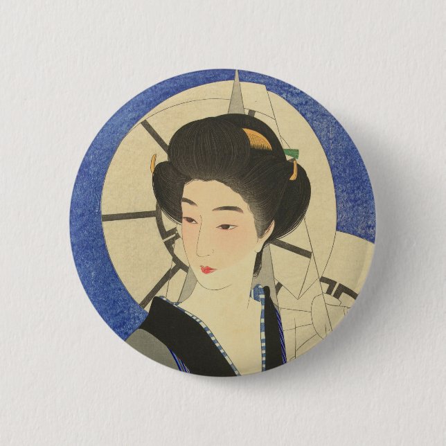 Badge Rond 5 Cm Beauty du Japon (Devant)