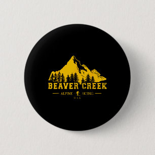 Badge Rond 5 Cm Beaver Creek Colorado Usa Station de ski alpin