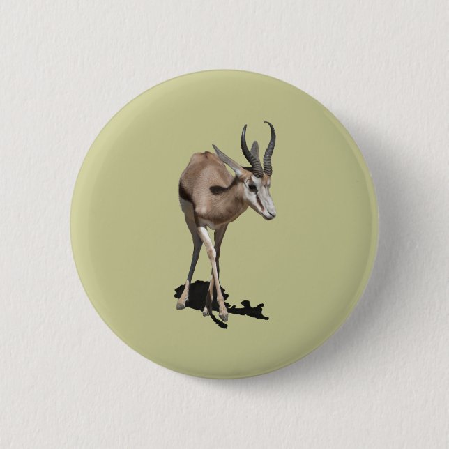 Badge Rond 5 Cm Bébé Antilope (Devant)