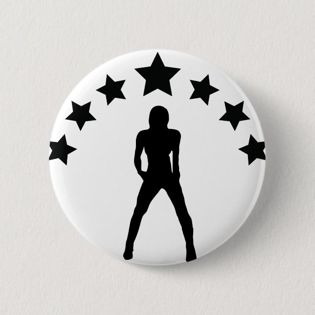 Badge Rond 5 Cm bébé avec l'icône d'étoiles (Devant)