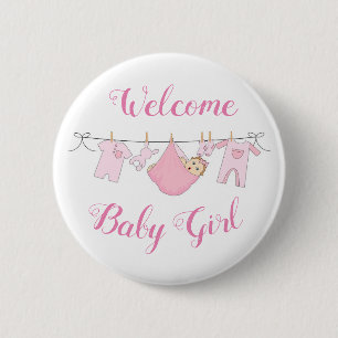 Badge Rond 5 Cm Bébé bienvenu