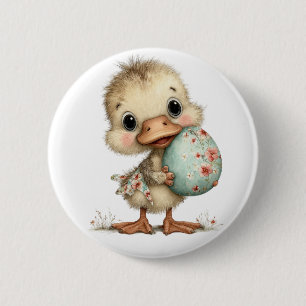 Badge Rond 5 Cm Bébé Caneton
