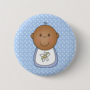 Badge Rond 5 Cm Bébé d'Afro-américain