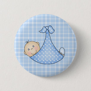 Badge Rond 5 Cm Bébé dans la couverture