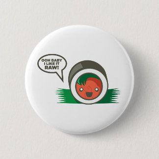 Badge Rond 5 Cm Bébé de sushi de Kawaii oh ! je l'aime cru