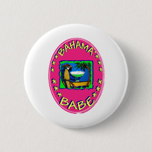 Badge Rond 5 Cm Bébé des Bahamas