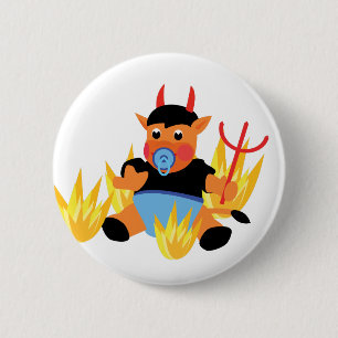 Badge Rond 5 Cm bébé diable