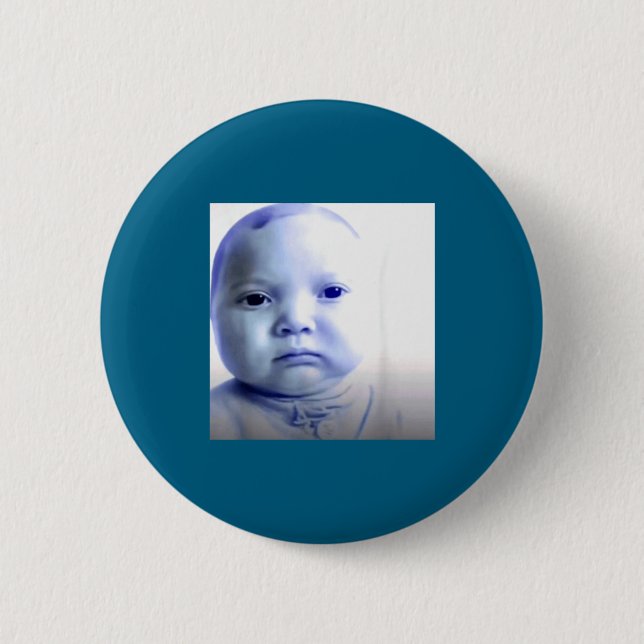 Badge Rond 5 Cm Bébé drôle drôle Ai Mème Graphique (Devant)
